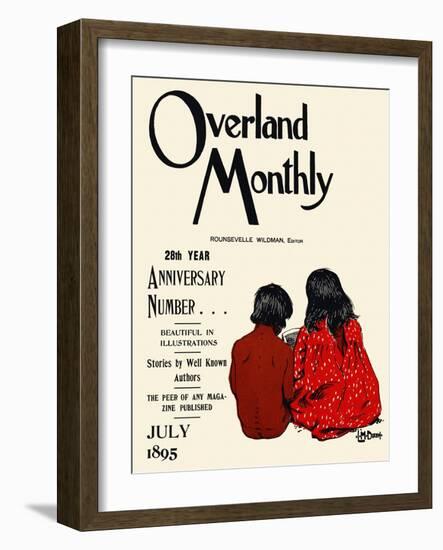 Overland Monthly, 28Th Year Anniversary Number... July 1895-Maynard Dixon-Framed Art Print