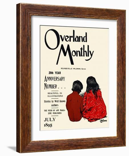 Overland Monthly, 28Th Year Anniversary Number... July 1895-Maynard Dixon-Framed Art Print