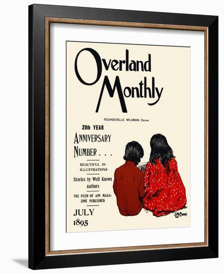 Overland Monthly, 28Th Year Anniversary Number... July 1895-Maynard Dixon-Framed Art Print