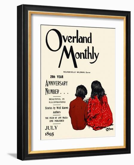 Overland Monthly, 28Th Year Anniversary Number... July 1895-Maynard Dixon-Framed Art Print