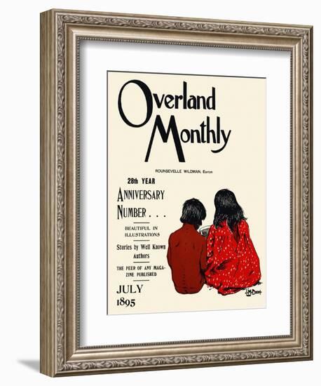 Overland Monthly, 28Th Year Anniversary Number... July 1895-Maynard Dixon-Framed Art Print