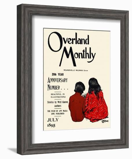 Overland Monthly, 28Th Year Anniversary Number... July 1895-Maynard Dixon-Framed Art Print