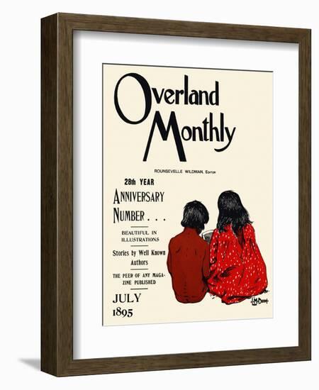 Overland Monthly, 28Th Year Anniversary Number... July 1895-Maynard Dixon-Framed Art Print