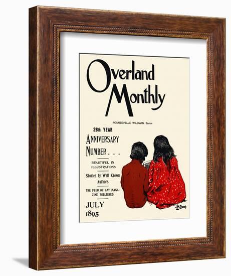 Overland Monthly, 28Th Year Anniversary Number... July 1895-Maynard Dixon-Framed Art Print