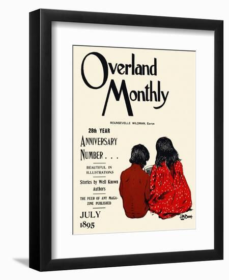 Overland Monthly, 28Th Year Anniversary Number... July 1895-Maynard Dixon-Framed Art Print