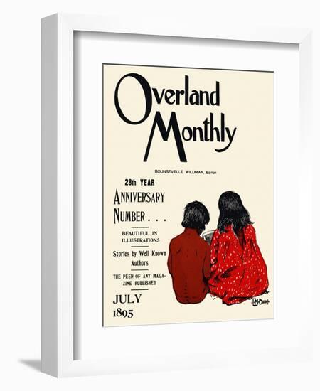 Overland Monthly, 28Th Year Anniversary Number... July 1895-Maynard Dixon-Framed Art Print