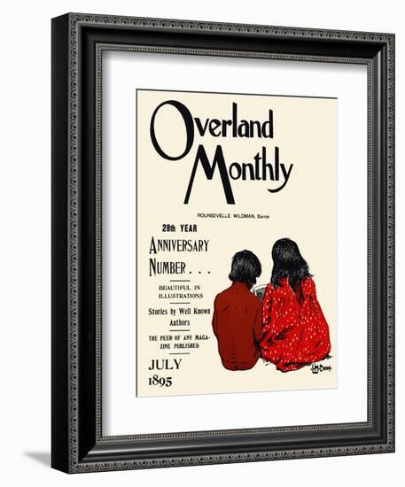 Overland Monthly, 28Th Year Anniversary Number... July 1895-Maynard Dixon-Framed Art Print