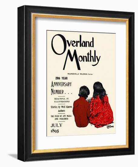 Overland Monthly, 28Th Year Anniversary Number... July 1895-Maynard Dixon-Framed Art Print