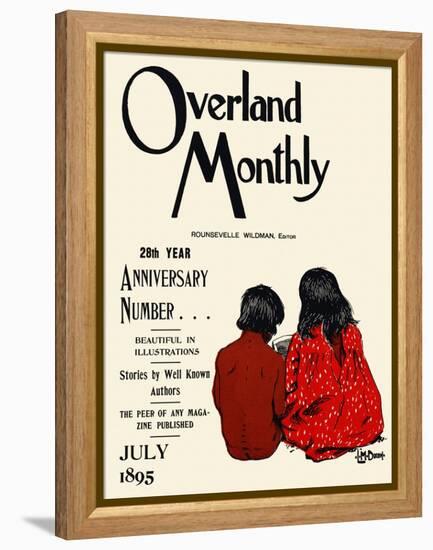 Overland Monthly, 28Th Year Anniversary Number... July 1895-Maynard Dixon-Framed Stretched Canvas