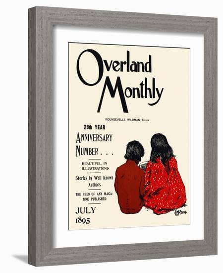 Overland Monthly, 28th Year Anniversary Number... July 1895-Maynard Dixon-Framed Art Print