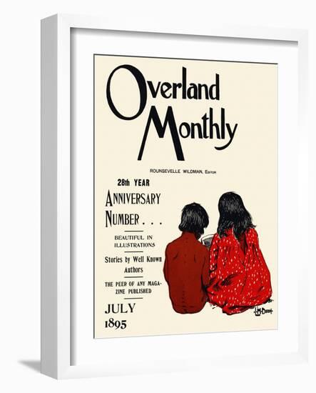 Overland Monthly, 28th Year Anniversary Number... July 1895-Maynard Dixon-Framed Art Print