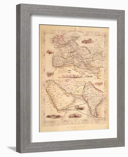 Overland Route to India-John Rapkin-Framed Giclee Print