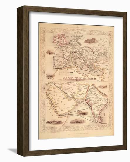 Overland Route to India-John Rapkin-Framed Giclee Print
