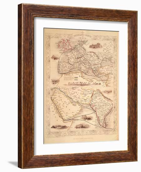 Overland Route to India-John Rapkin-Framed Giclee Print