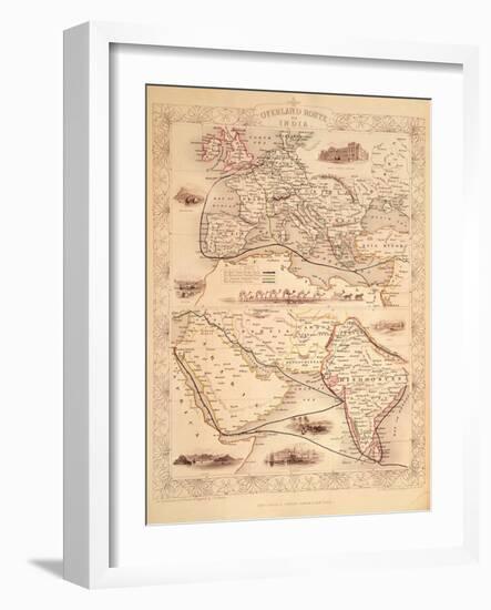 Overland Route to India-John Rapkin-Framed Giclee Print