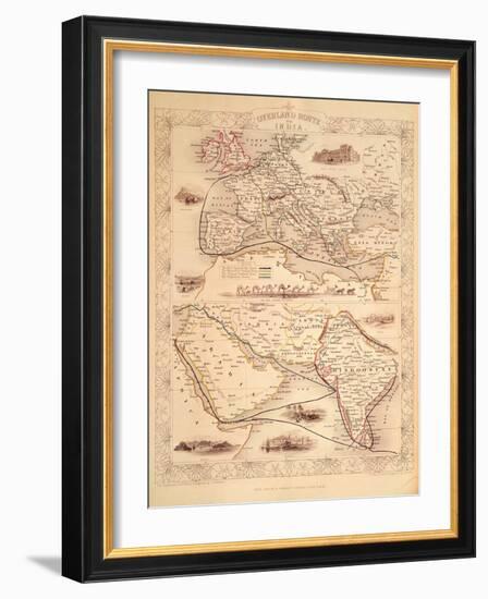 Overland Route to India-John Rapkin-Framed Giclee Print