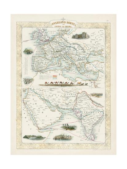 Overland Routes India And China Art Print J Rapkin Art Com Overland Routes India And China Art Print J Rapkin Art Com