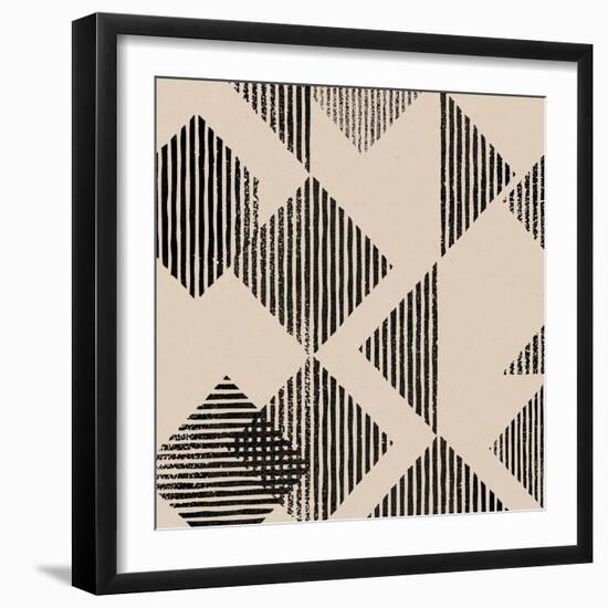 Overlapping Geo II-Victoria Barnes-Framed Art Print