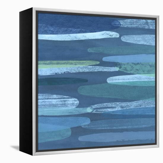 Overlapping Hues II-Megan Meagher-Framed Stretched Canvas