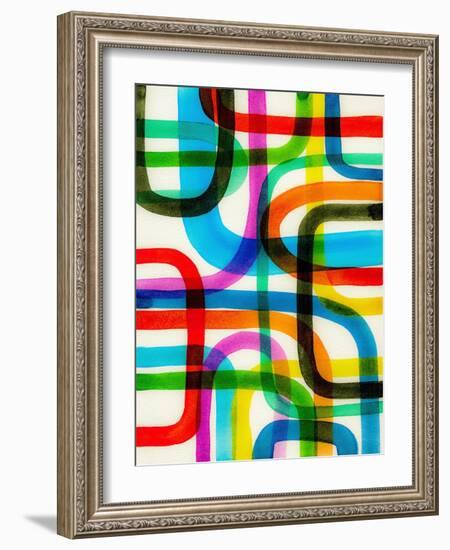 Overlapping I-Nikki Galapon-Framed Art Print