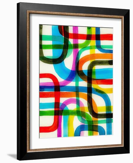 Overlapping I-Nikki Galapon-Framed Art Print