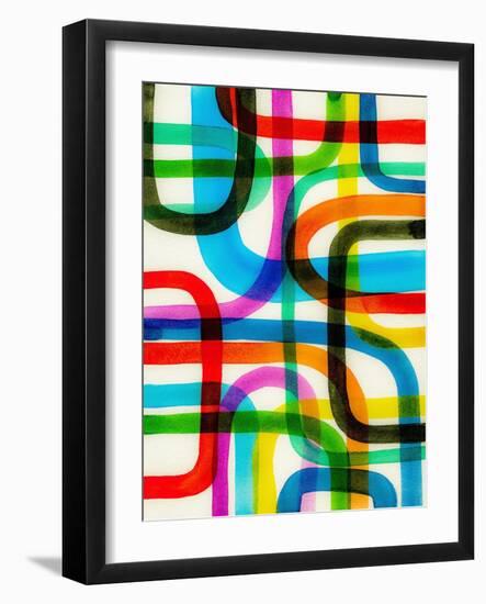 Overlapping I-Nikki Galapon-Framed Art Print