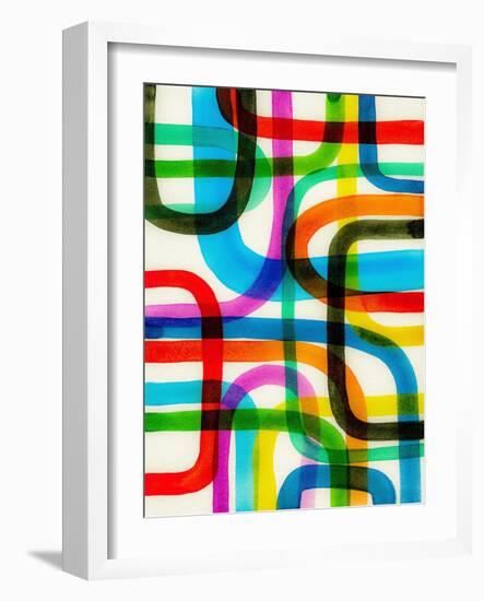 Overlapping I-Nikki Galapon-Framed Art Print