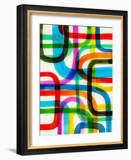 Overlapping I-Nikki Galapon-Framed Art Print