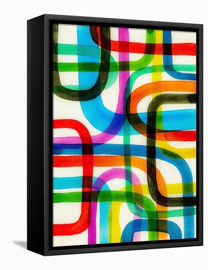 Overlapping I-Nikki Galapon-Framed Stretched Canvas