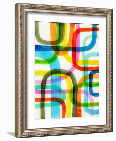 Overlapping II-Nikki Galapon-Framed Art Print