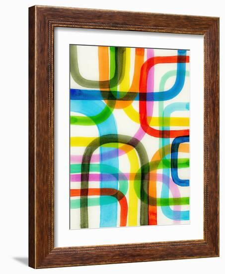 Overlapping II-Nikki Galapon-Framed Art Print