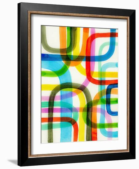 Overlapping II-Nikki Galapon-Framed Art Print