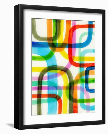 Overlapping II-Nikki Galapon-Framed Art Print