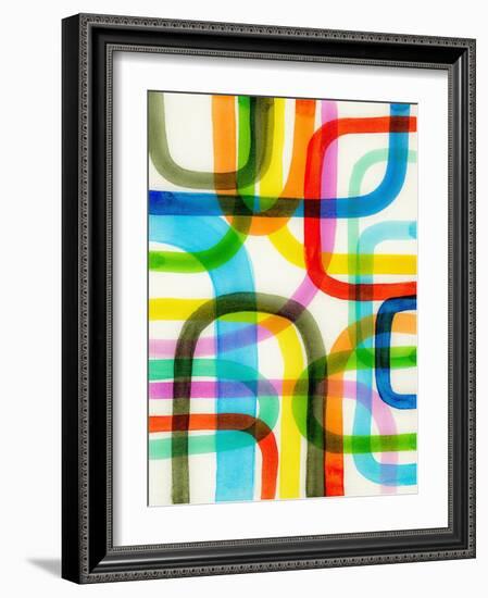 Overlapping II-Nikki Galapon-Framed Art Print