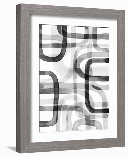 Overlapping V-Nikki Galapon-Framed Art Print