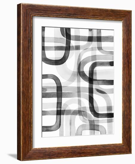 Overlapping V-Nikki Galapon-Framed Art Print