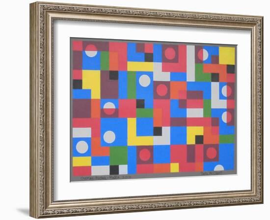 Overlay-Module-Malta, 2017-Peter McClure-Framed Giclee Print