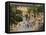 Overlook of Library with Tourists, Ephesus, Turkey-Joe Restuccia III-Framed Premier Image Canvas