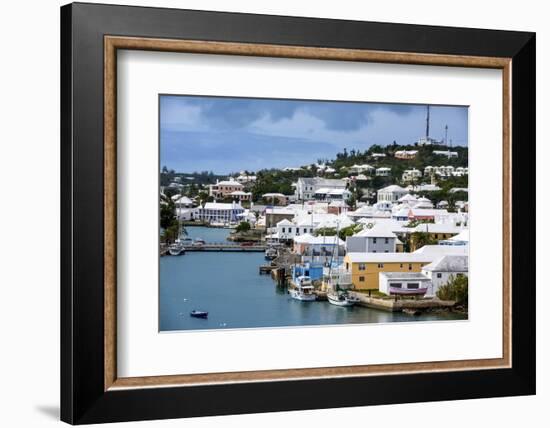 Overlook over the UNESCO World Heritage Site, the Historic Town of St George, Bermuda-Michael Runkel-Framed Photographic Print
