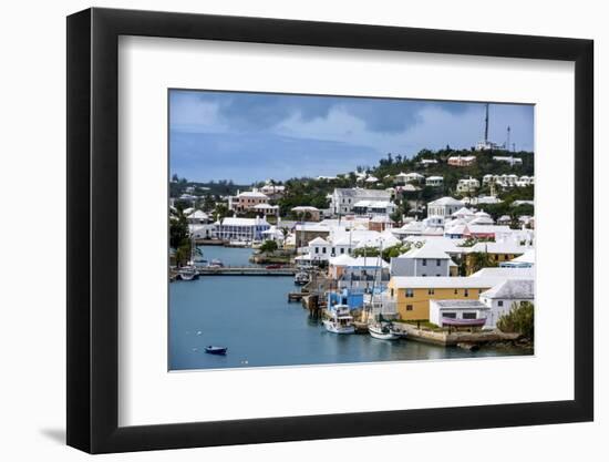 Overlook over the UNESCO World Heritage Site, the Historic Town of St George, Bermuda-Michael Runkel-Framed Photographic Print