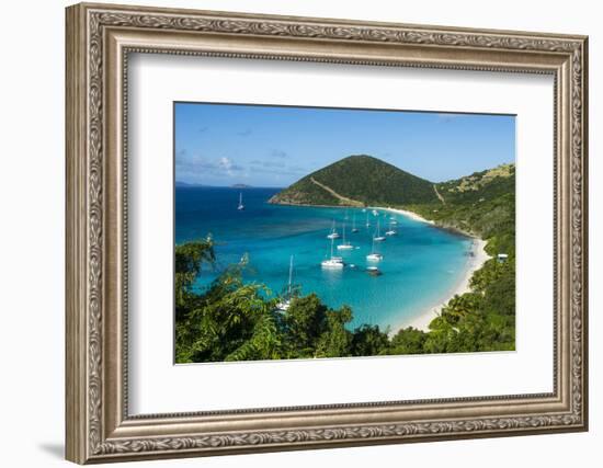 Overlook over White Bay, Jost Van Dyke, British Virgin Islands, West Indies, Caribbean, Central Ame-Michael Runkel-Framed Photographic Print