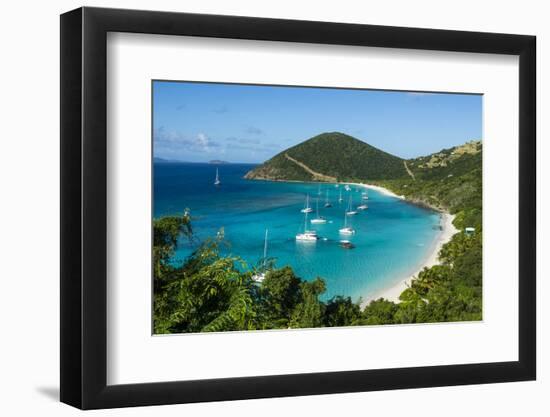 Overlook over White Bay, Jost Van Dyke, British Virgin Islands, West Indies, Caribbean, Central Ame-Michael Runkel-Framed Photographic Print
