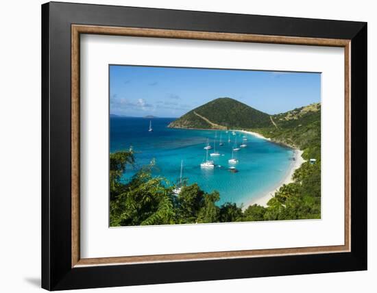 Overlook over White Bay, Jost Van Dyke, British Virgin Islands, West Indies, Caribbean, Central Ame-Michael Runkel-Framed Photographic Print