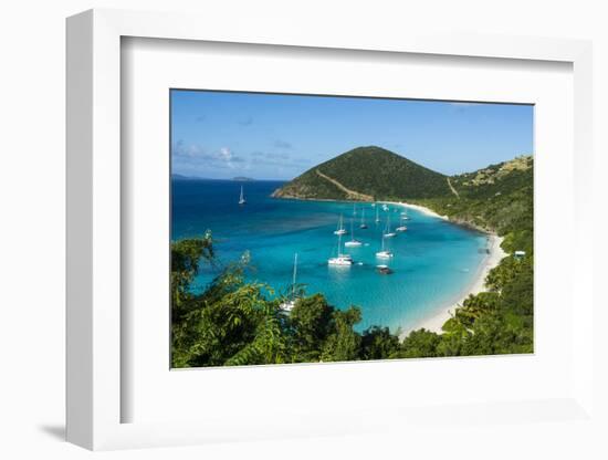 Overlook over White Bay, Jost Van Dyke, British Virgin Islands, West Indies, Caribbean, Central Ame-Michael Runkel-Framed Photographic Print