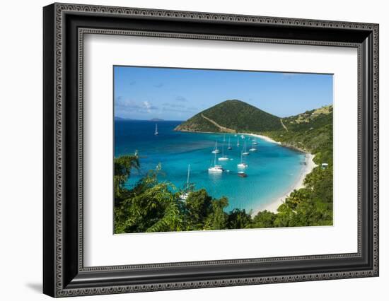 Overlook over White Bay, Jost Van Dyke, British Virgin Islands, West Indies, Caribbean, Central Ame-Michael Runkel-Framed Photographic Print