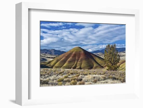 Overlook, Painted Hills, John Day Fossil Beds, Mitchell, Oregon, USA.-Michel Hersen-Framed Photographic Print