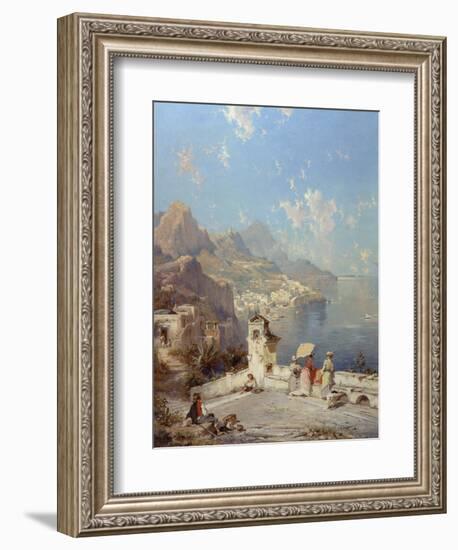 Overlooking Amalfi-Franz Richard Unterberger-Framed Giclee Print