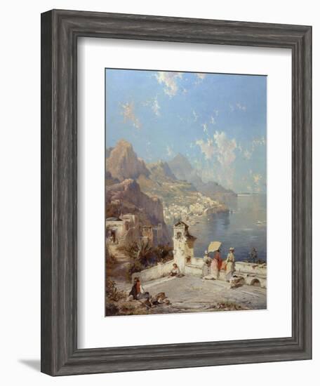 Overlooking Amalfi-Franz Richard Unterberger-Framed Giclee Print