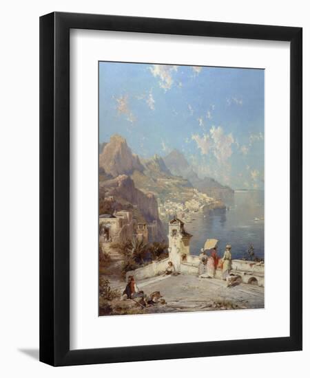 Overlooking Amalfi-Franz Richard Unterberger-Framed Giclee Print