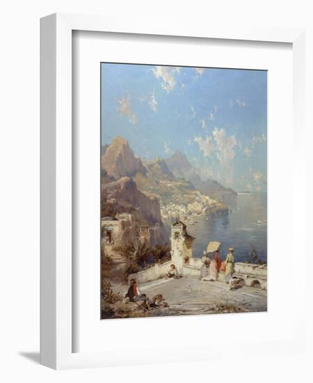 Overlooking Amalfi-Franz Richard Unterberger-Framed Giclee Print